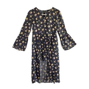 Art Class Girl’s Floral Hi Low Romper w/ Wrap Skirt 10/12